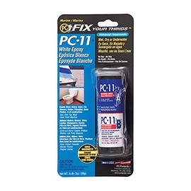 PC-Products PC-11 Epoxy Adhesive Paste, Two-Part Marine Grade, 2oz in Two Jars, Off White 20111