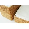 MUJI 47381337 Overlapping Rattan Rectangular Box with Lid (V) Approx.