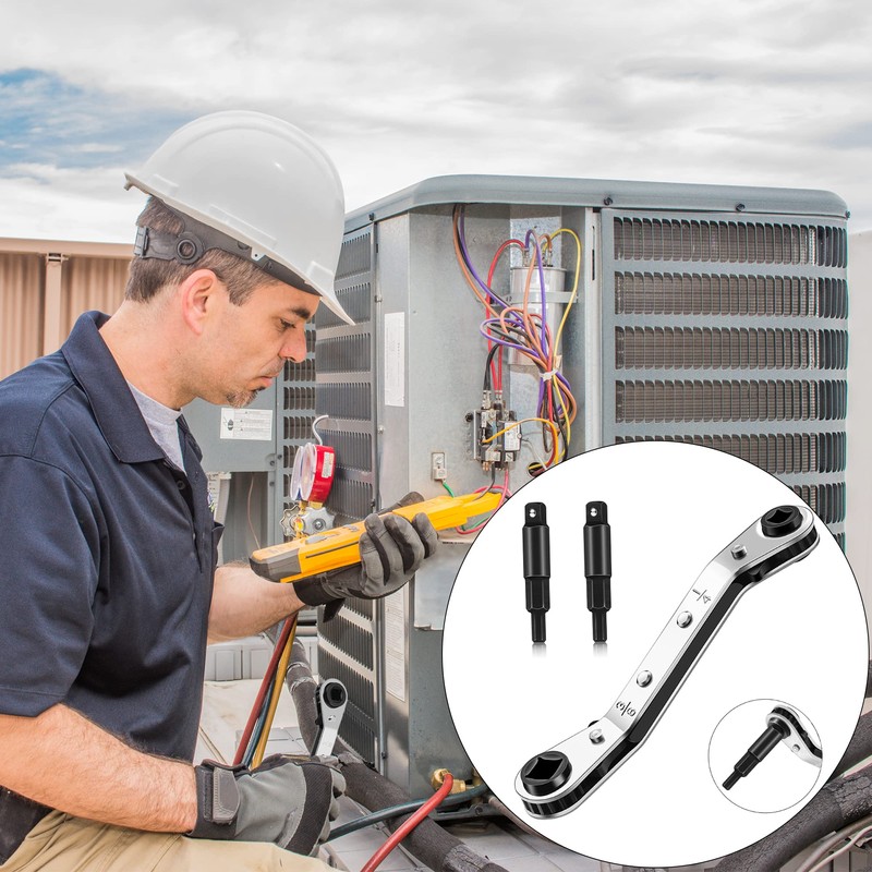 Hvac Service Wrench Tools:3/16” to 3/8” 5/16'' x 1/4''Air Conditioner