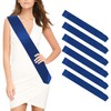 Sash 6pcs Blank Sash Royal Blue Satin Sashes Retirement Sash