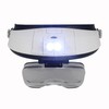 LED Headband Magnifier with 5 Lenses 1x, 1.5x, 2x, 2.5x,