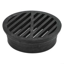 Round Floor Drain Grille For 3 Inch And 4 Inch Sewer Lines, For Outdoor Yard Pipe Roof Balcony,Black Plastic Debris Filter Cover For Lawn Patio, Embedded Drainage Parts(3 inch)