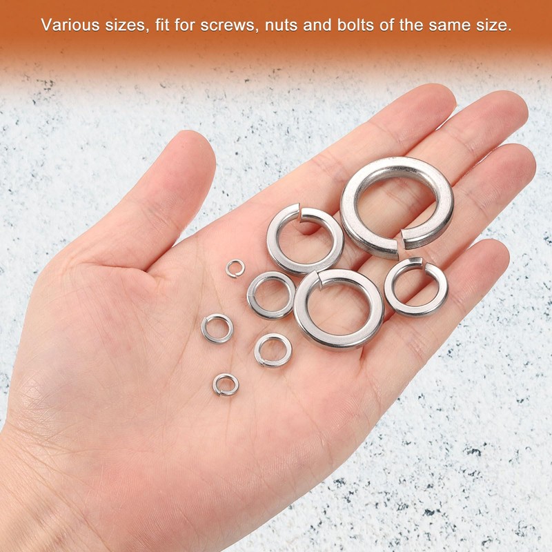 sourcing map 10 Pcs Spring Lock Washer, M14 Split Lock