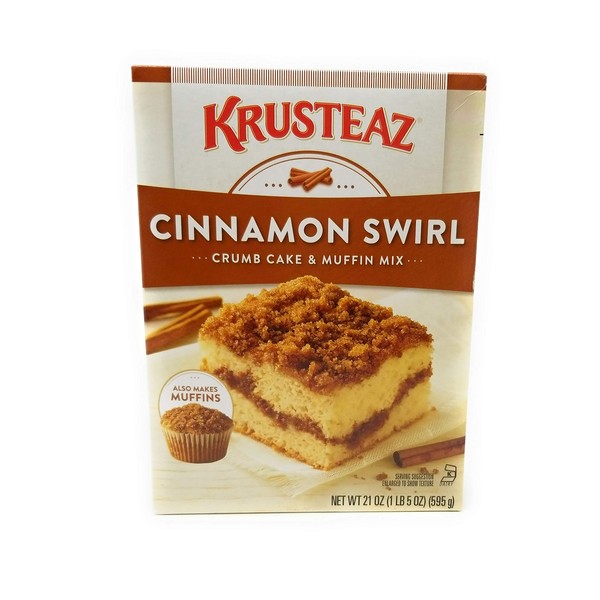 Krusteaz Cinnamon Swirl Crumb Cake & Muffin Mix, 21 OZ