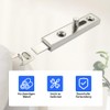 Silkwish Pack of 4 Small Metal Furniture Latches - 70
