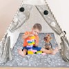 Teepee Play Tent Mat, Square Padded Mat for Playtent, Anti