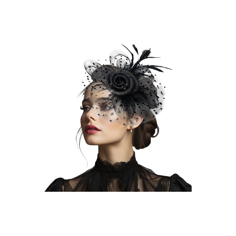 LdevotionR Elegant Fascinator Hats for Women - Stylish Mesh and