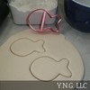 RED GOLDFISH GOLD FISH 3.5 INCH OUTLINE COOKIE CUTTER MADE