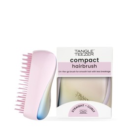 Tangle Teezer Hairbrush, Compact Styler, Pearlescent-Matt, Compact Brush for Travel and On the Go, Untangles without Pulling