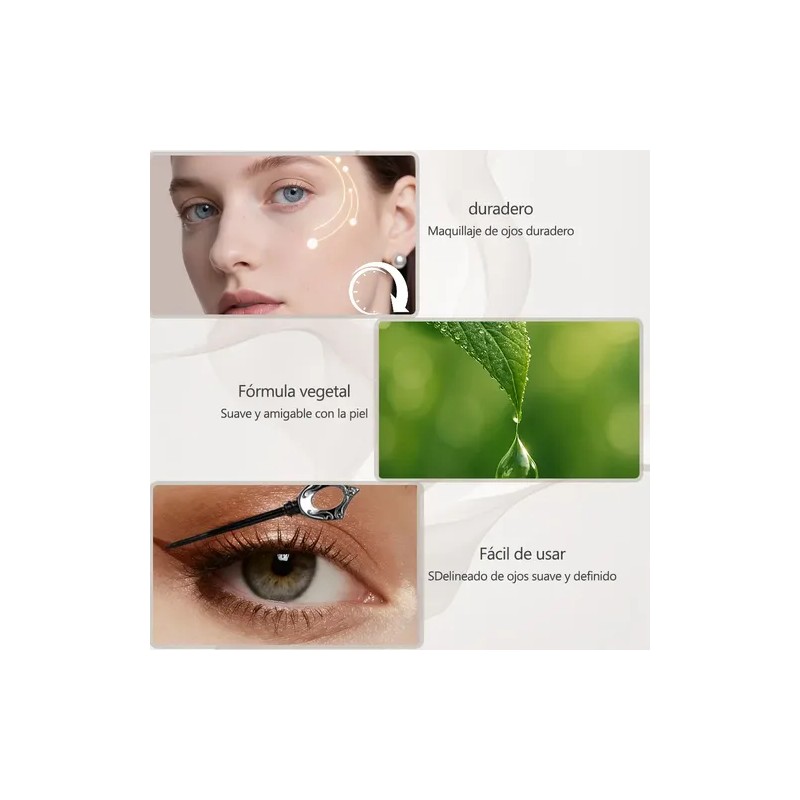 Delineador De Ojos Resistente Al Agua Y De Larga Duración