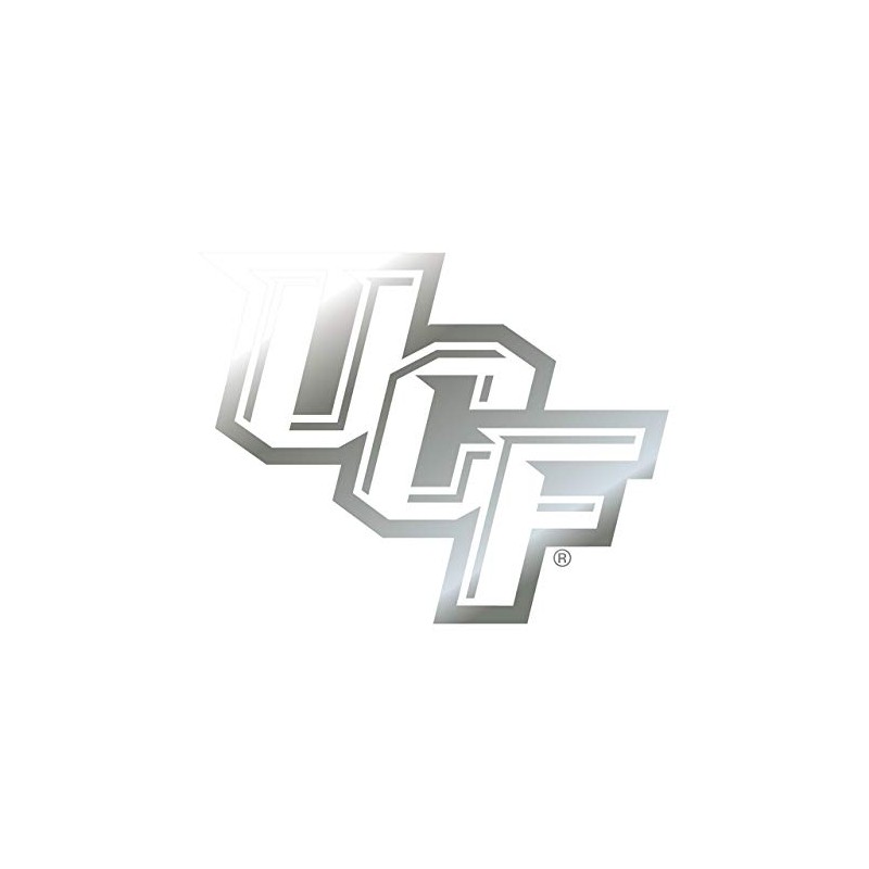 Craftique Central Florida Golden Knights Decal (Silver UCF Decal (3",6",12"),