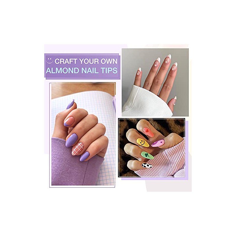 Gellen Kit de Extensión de Uñas Con Puntas de Gel,