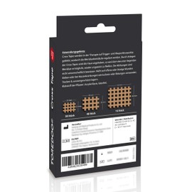 TOREDOO Cross Tape Grid Plasters Pack of 154 - 3 Sizes Type A B C - Acupuncture Plasters Mix Box Skin-Coloured