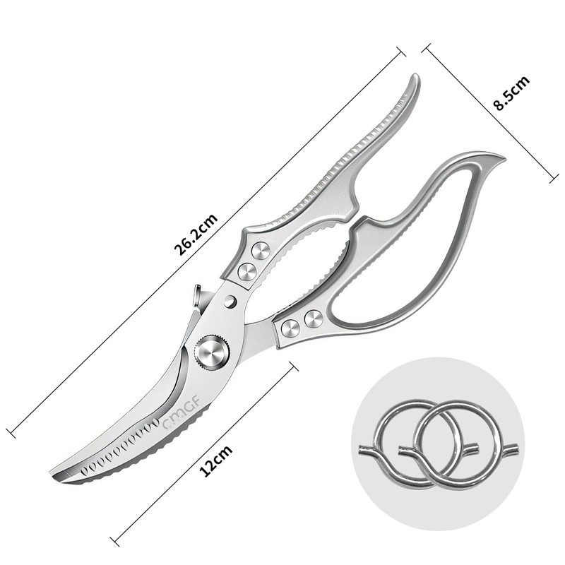 Heavy duty kitchen scissors ultra-sharp food scissors for effortless poultry