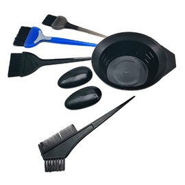 LALAFINA 7pcs Hair Dyeing Comb Hair Dye Supplies Hair Tinting Bowl Ear Cover Hair Dye Tools Hair Dye Kit Hair Color Kits Salon Hair Coloring Tool Hair Coloring Combs Mixed Colour Headset