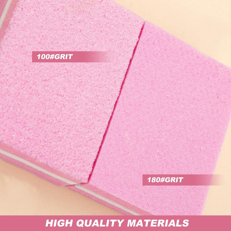 Nail Buffers Blocks, 50 Pcs 100/180 Grit Nail Buffing Block