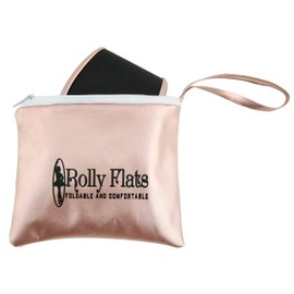 Rolly Flats Portable Foldable Pumps Ballet Shoes (S, Pearl White)