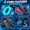 Thigh Exerciser for Home Workouts –10-100lbs Adjustable Resistance with Digital