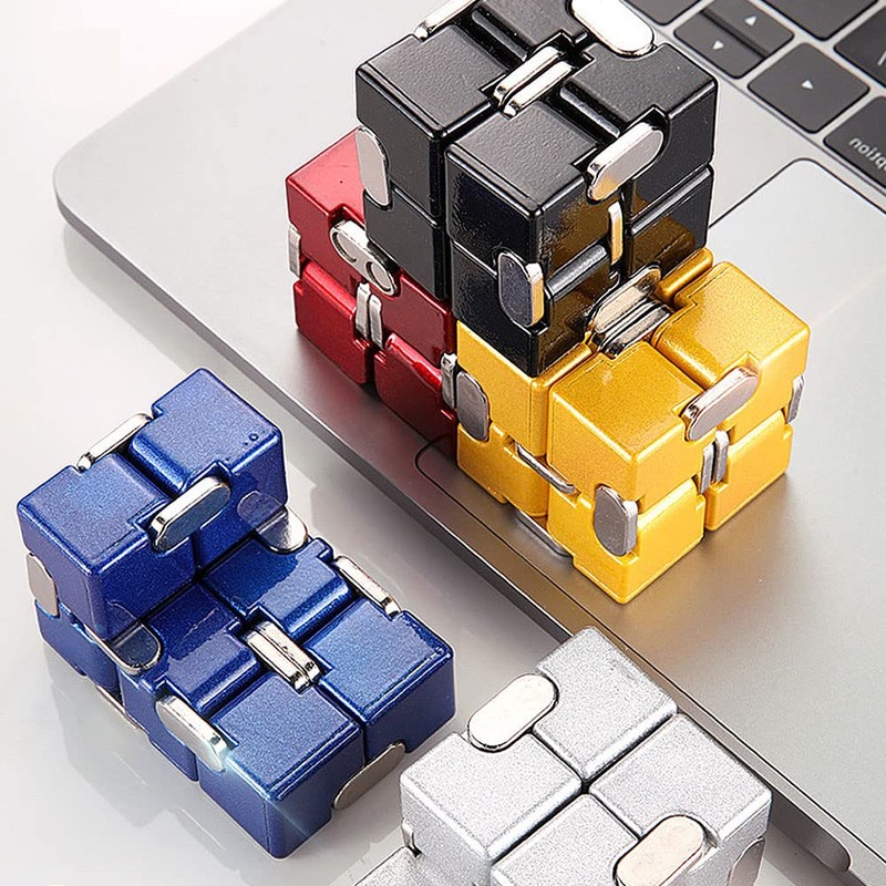 Infinity Cube K1055 (Gold) Infinity Cube, 5 Colors, Stress &