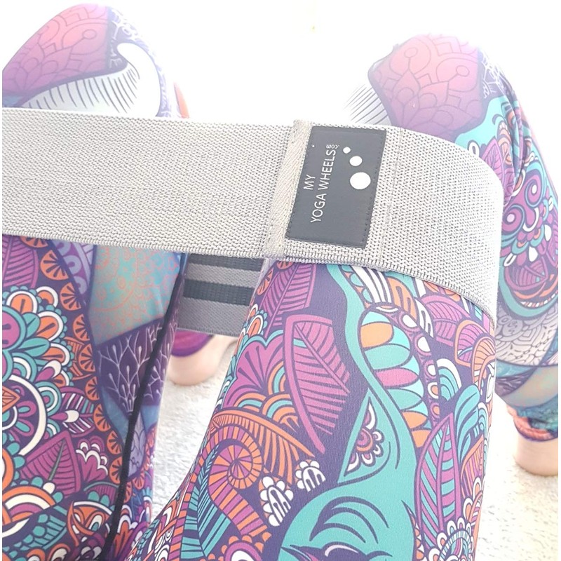 MyYogaWheels | Premium Grey Resistance Hip Band | Thick and