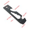 Wallet Size 6 Functions Hand Tool. Stainless Steel. For Camping,