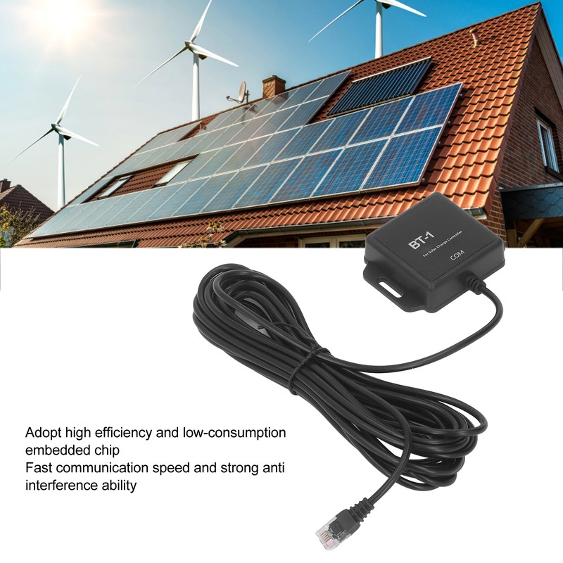 Solar Controller Bluetooth Adapter High Efficiency Low Consumption RJ12 Port