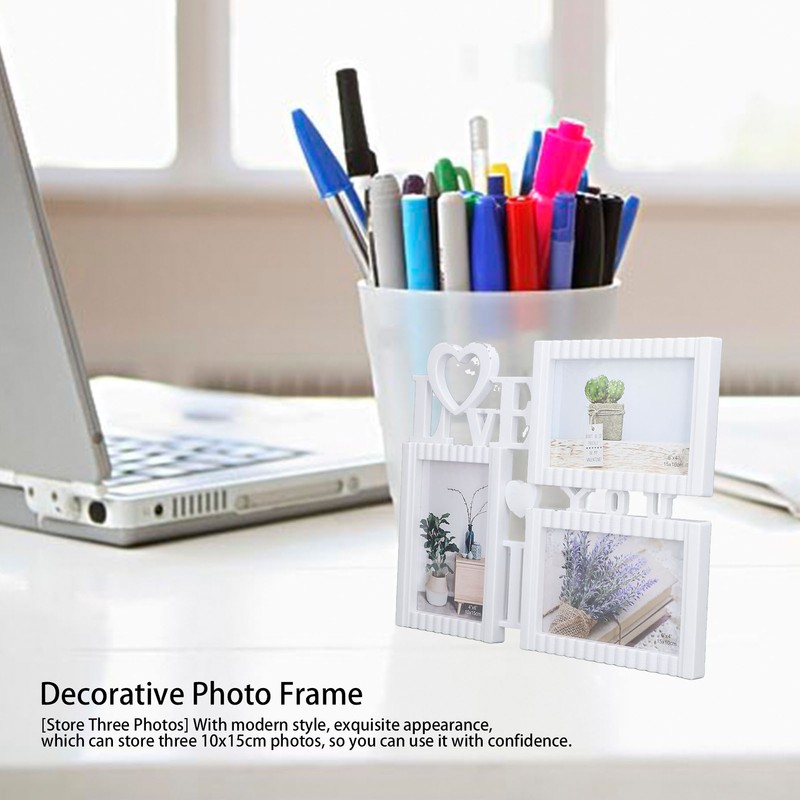 Modern Picture Frame 3 Hole Photo Frame Tabletop Decorative Photo