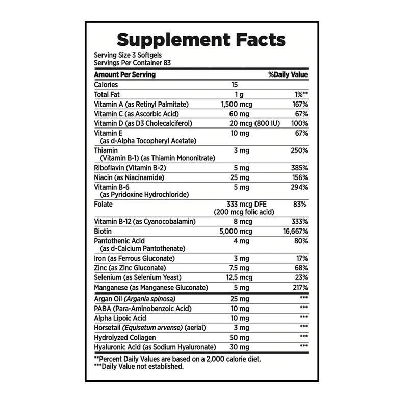 Nature’s Bounty Nature's Bounty HAIR SKIN and NAILS 250 Softgels