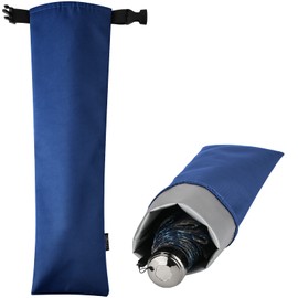 Cosmos 1 Pc Umbrella Bag Waterproof Travel Umbrellas Storage Pouches Wet Umbrella Cases Folding Umbrellas Sleeves Covers Portable Travel Umbrella Carry Bag for Home Outdoor (Blue Color)