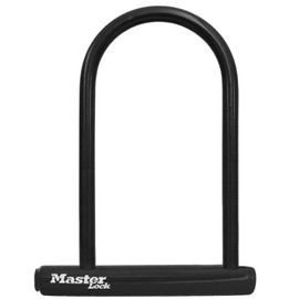 Master Lock 8320D Keyed U-Lock, 7-1/4" x 8", Black