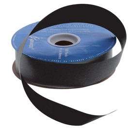 Berwick 1-7/16-Inch Wide by 100-Yard Spool Flora Satin Craft Ribbon, Black