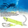 Diving Hooks Stainless Steel Double Reef Hook with Spiral Coil