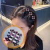 LAKJUOZ Pack of 8 Glittering Crystal Stone Braided Hair Clips,