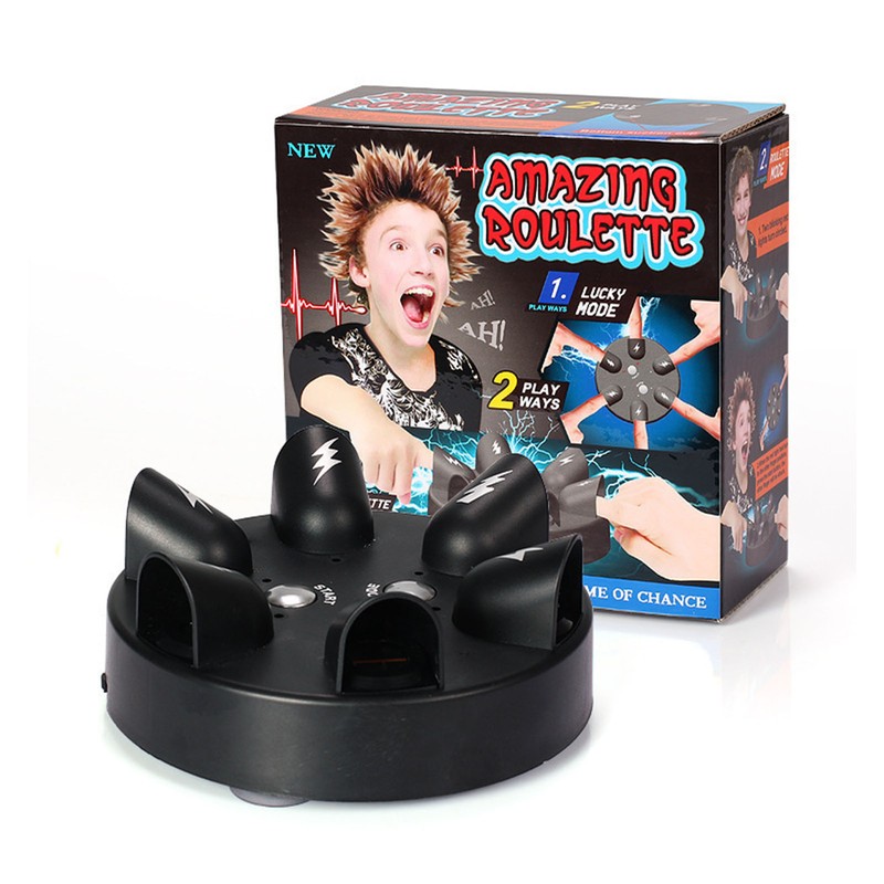 Electric Lie Detect Game 6 Fingers Shocking Interactive Decompression Truth