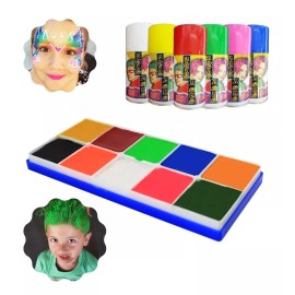 chelsy y peli loco Pinta Caritas Maquillaje Dia Del Niño + Pintura Cabello