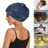 ElliTarr - Gorro de satén con forro para dormir para