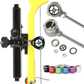 ZSHJGJR Archery Recurve Bow Sight Single Pin Sight 0.019" Fiber Optical 1 Pin Sight Scope Sight Pin for Bow Hunting Target Shooting Accessories (Grey)