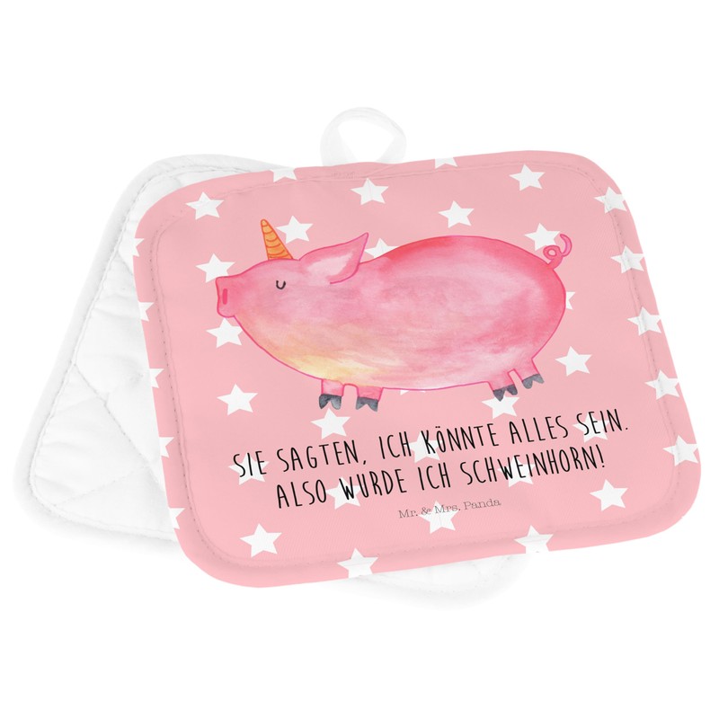 Mr. & Mrs. Panda Set of 2 Pot Holders Unicorn