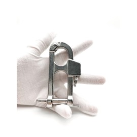 QIANJIEER Quick Release Snap Shackle - 316 Stainless Steel Shackle for Emergency Break Away, Fixed Bail Snap Shackle for Sailing, Camping, Gym, Pet, Surfing, Diving, Fishing, etc.