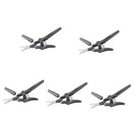 FOMIYES 5pcs Stainless Steel Eyebrow Trimmer Scissors Men's Beauty Scissor Precision Grooming Tool