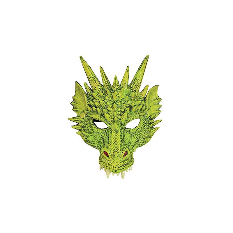 Bristol Novelty BM552 Dragon Mask Red, Men, Women, One Size