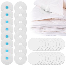 16pcs Duvet Snaps with 20pcs Acrylic Sticker, Self-Adhesive Plastic Duvet Clips Buckle Iron on Duvet Fasteners to Hold Comforter in Place Suitable for All Thickness Quilt