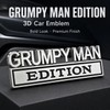 2pcs Grumpy Man Edition Emblem Badge Car Sticker for Universal