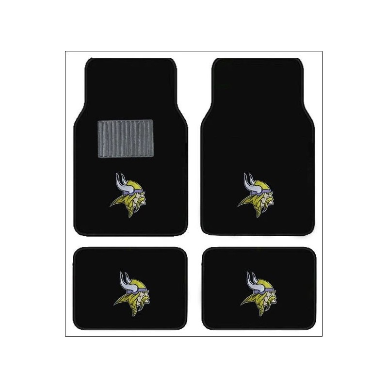 MINNESOTA VIKINGS 4pc CARPET FLOOR MATS / SUNSHADE /2pc AIR