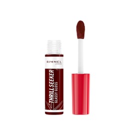 Rimmel Thrill Seeker Glassy Gloss Frosted Berry Gloss Moisturizer Healthy Looking Lips Angled Applicator Homogeneous Application Vegan Formula 10ml