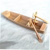 SEWACC Sailing Boat Ornament Miniature Gifts Hand Decor Wooden Craft