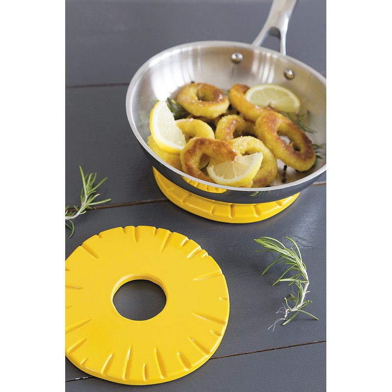 Abeba zakdesigns 1530-900 Pineapple Coasters Melamine 15 cm Yellow