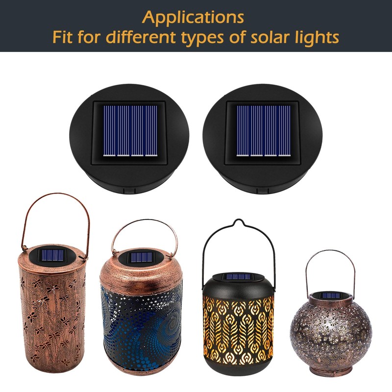 Solar Replacement Lid 8 cm for Solar Light Outdoor Lanterns,