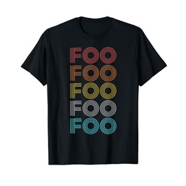 Retro Vintage Foo T-Shirt