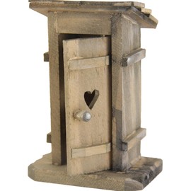 FADEDA Toilet House Natural/Height: 12 cm/Hand-Painted/Detailed Nativity Figures - Christmas Table Decoration Nativity Accessories